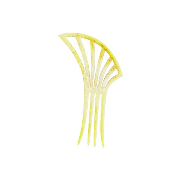 Antique Beautiful Art Deco Flapper Celluloid Rhinestone Comb (A3150) - Picture 3 of 4